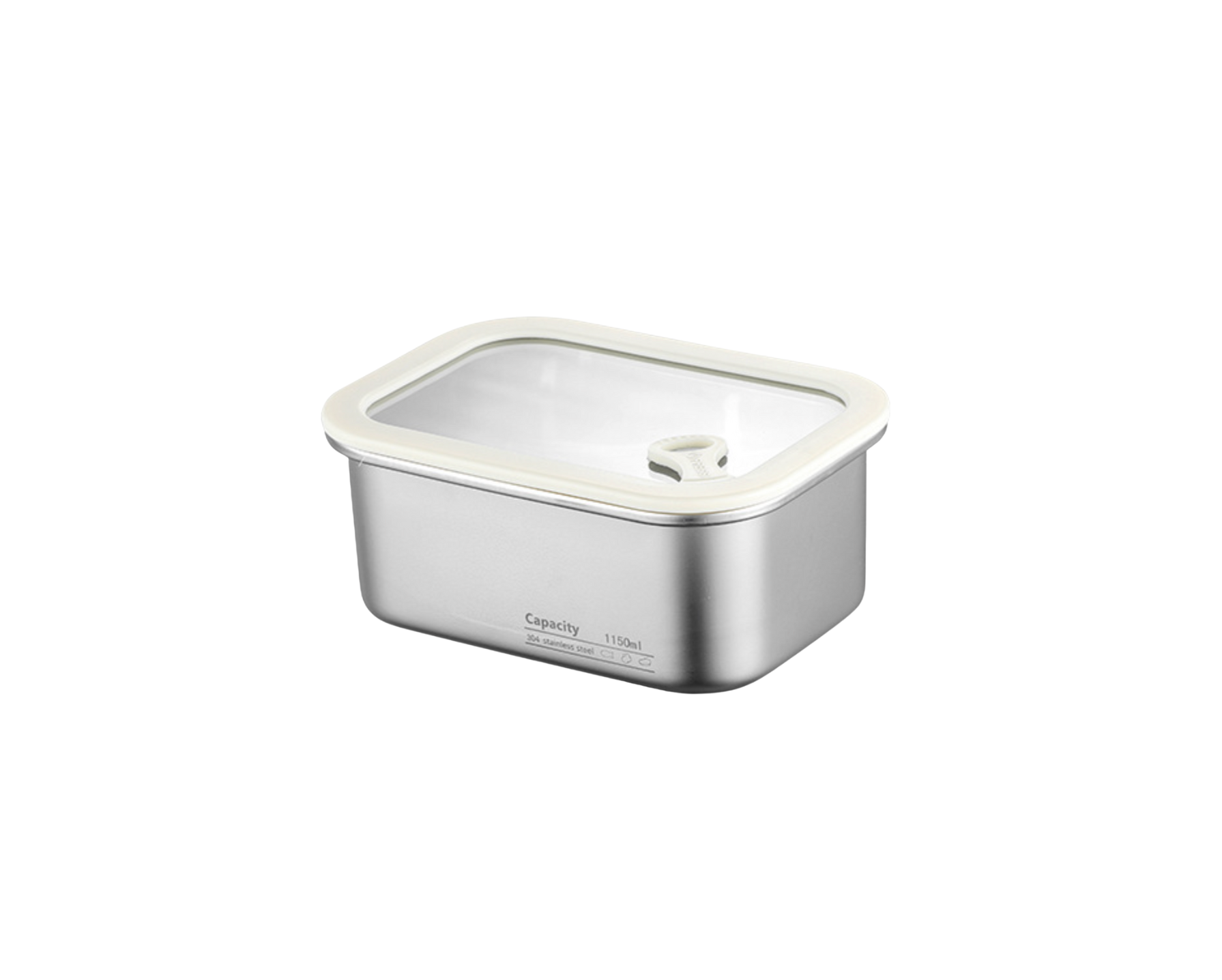 Hayvenware Stainless Steel + Glass Container 1150 ml