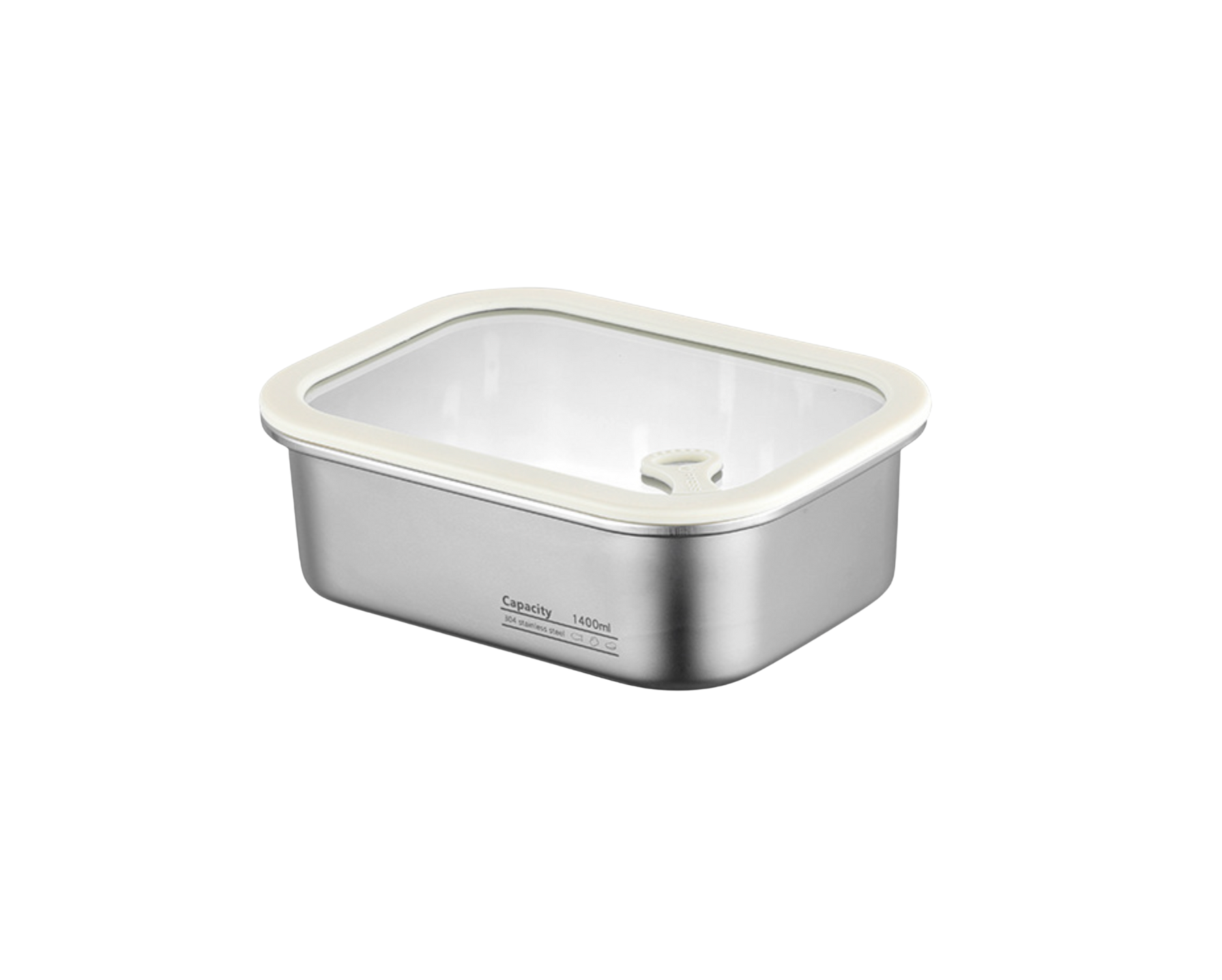 Hayvenware Stainless Steel + Glass Container 1400 ml