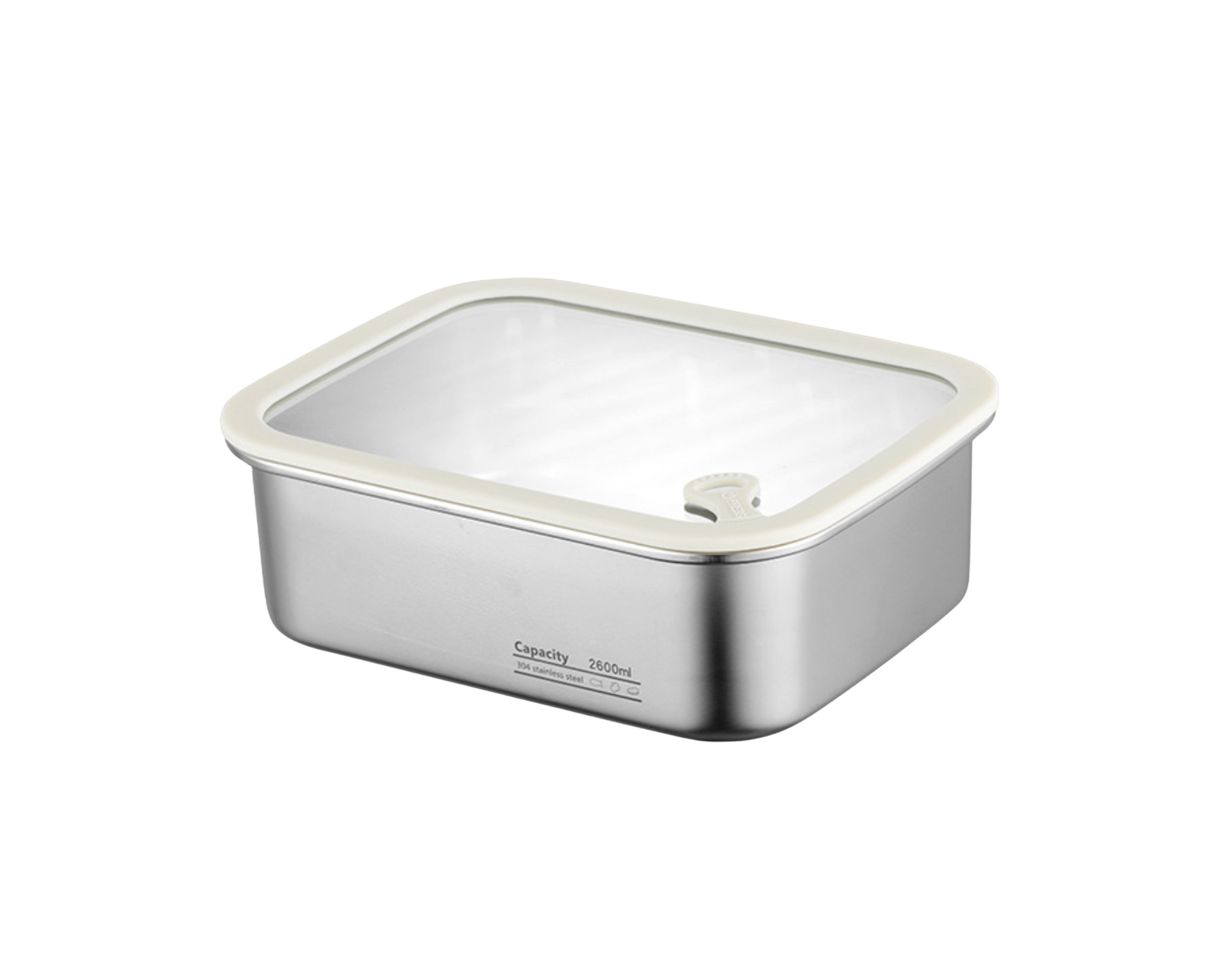 Hayvenware Stainless Steel + Glass Container 2600 ml